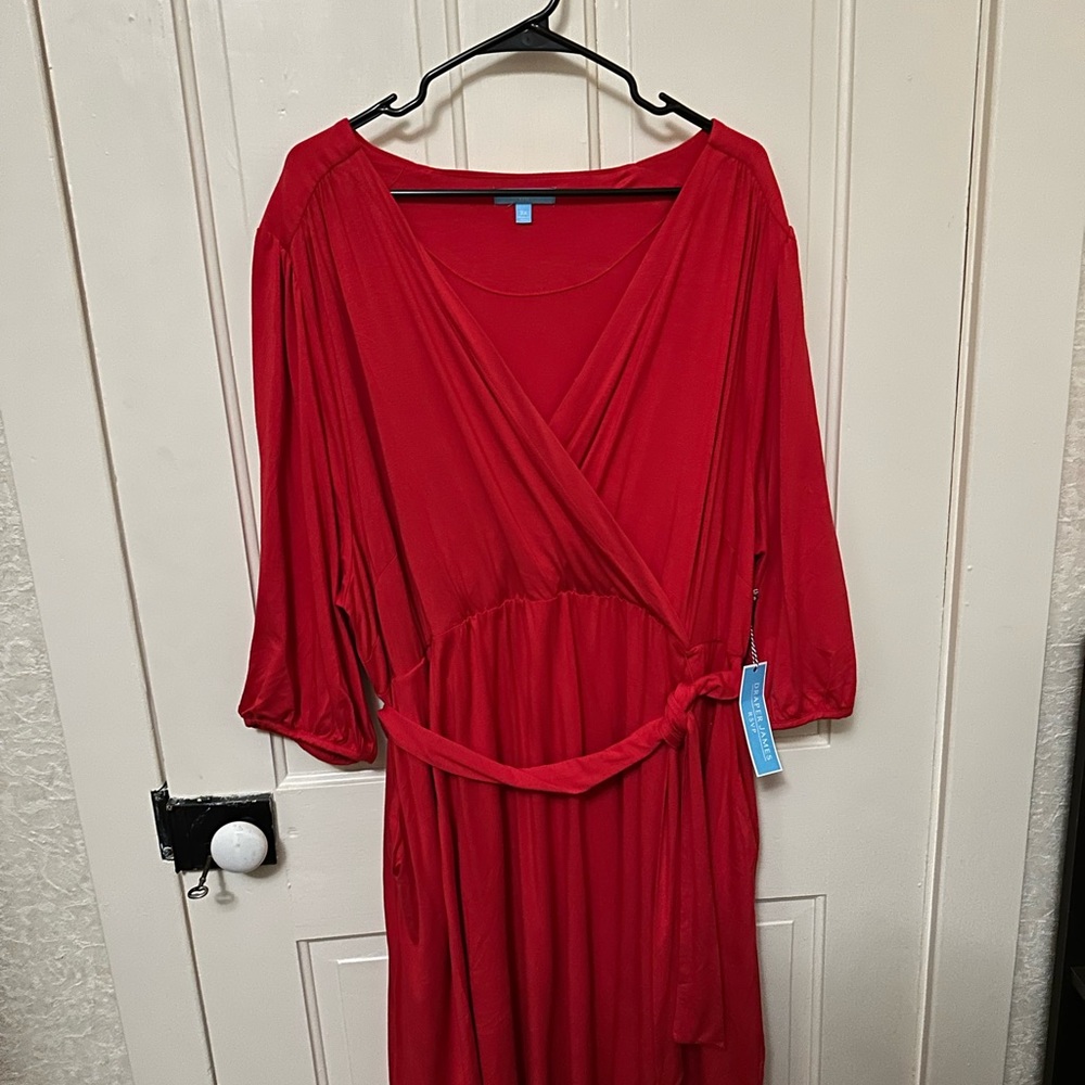 Brand new with tags Draper James red wrap dress